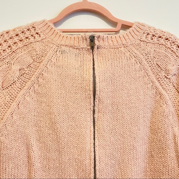 Like New: Bubblegum Pink Cable Knit Tunic Sweater - Picture 5 of 13